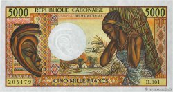 5000 Francs GABON  1991 P.06b UNC-