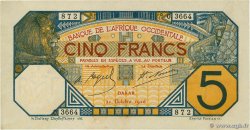 5 Francs DAKAR FRENCH WEST AFRICA (1895-1958) Dakar 1926 P.05Bc