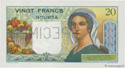 20 Francs Spécimen NOUVELLE CALÉDONIE  1954 P.50as ST