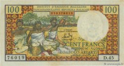 100 Francs - 20 Ariary MADAGASCAR  1966 P.057 XF