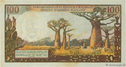 100 Francs - 20 Ariary MADAGASCAR  1966 P.057 XF