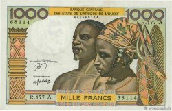 1000 Francs ESTADOS DEL OESTE AFRICANO  1977 P.103Am SC