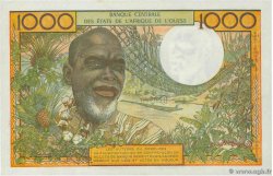 1000 Francs ESTADOS DEL OESTE AFRICANO  1977 P.103Am SC