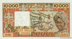 10000 Francs ESTADOS DEL OESTE AFRICANO  1989 P.109Ai SC+