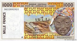 1000 Francs STATI AMERICANI AFRICANI  1996 P.111Af FDC