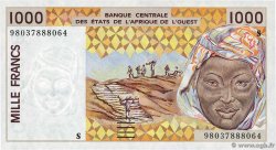 1000 Francs WEST AFRIKANISCHE STAATEN  1998 P.911Sb fST+