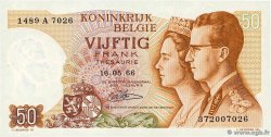 50 Francs BELGIQUE  1966 P.139