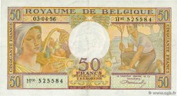 50 Francs BELGIQUE  1956 P.133b TTB