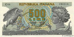 500 Lire ITALIA  1966 P.093a q.FDC