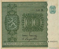 100 Markkaa FINLAND  1945 P.088 AU+