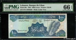 1000 Livres LEBANON  1992 P.069c UNC