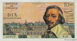 10 Nouveaux Francs RICHELIEU FRANCE  1959 F.57.02 VF+