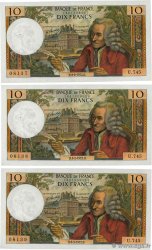 10 Francs VOLTAIRE Consécutifs FRANKREICH  1972 F.62.54