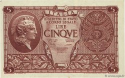 5 Lire ITALIE  1944 P.031c SUP