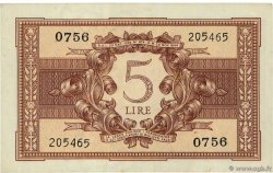 5 Lire ITALIE  1944 P.031c SUP