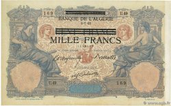 1000 Francs sur 100 Francs TUNESIEN  1942 P.31 VZ