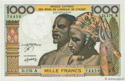 1000 Francs ÉTATS DE L AFRIQUE DE L OUEST  1977 P.103Am