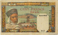 100 Francs TUNISIE  1942 P.13b B+