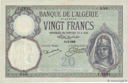 20 Francs ARGELIA  1928 P.078b