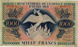 1000 Francs Phénix GUADELOUPE  1944 P.30b F