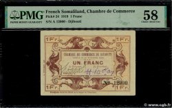 1 Franc DJIBOUTI  1919 P.24 SPL