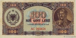 100 Lekë ALBANIE  1947 P.21 TTB