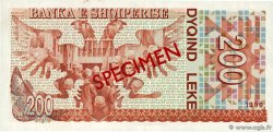 200 Lekë Spécimen ALBANIA  1996 P.59s FDC