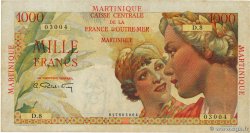 1000 Francs Union Française MARTINIQUE  1946 P.33 VF-