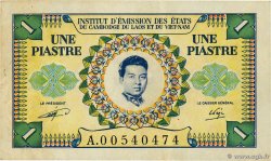 1 Piastre - 1 Riel FRANZÖSISCHE-INDOCHINA  1953 P.093 SS