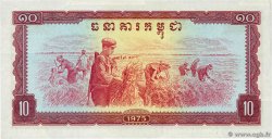 10 Riel Liasse CAMBODIA  1975 P.22a UNC-