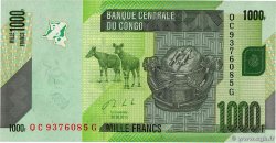 1000 Francs REPUBBLICA DEMOCRATICA DEL CONGO  2013 P.101b FDC