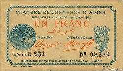 1 Franc ALGÉRIE Alger 1923 JP.137.26