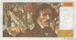 100 Francs DELACROIX modifié FRANKREICH  1984 F.69.08a fST