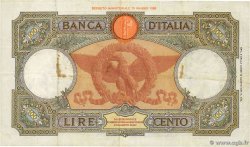 100 Lire ITALY  1939 P.055 VF-