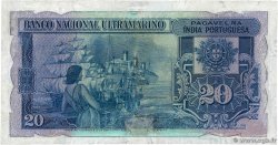 20 Rupias PORTUGUESE INDIA  1945 P.037 VF