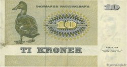 10 Kroner DENMARK  1972 P.048b VF+
