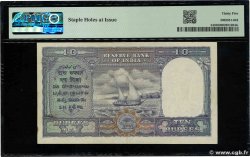 10 Rupees INDIA  1943 P.024 VF+