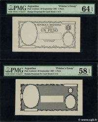 1 Peso Essai ARGENTINA  1897 P.- AU+