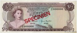 50 Cents Spécimen BAHAMAS  1968 P.26s q.FDC