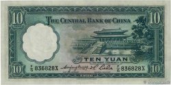 10 Yüan CHINA  1936 P.0218 fST+