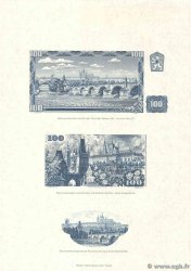 100 Korun Planche TSCHECHOSLOWAKEI  1961 P.(091) et P.(097) fST