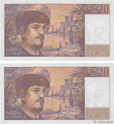 20 Francs DEBUSSY Consécutifs FRANCE  1987 F.66.08W19 UNC