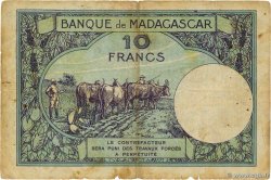 10 Francs MADAGASCAR  1948 P.036 BC