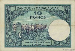 10 Francs MADAGASCAR  1937 P.036 q.BB