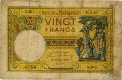 20 Francs MADAGASCAR  1948 P.037 VG