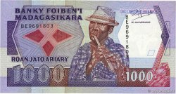 1000 Francs - 200 Ariary MADAGASCAR  1988 P.072b SC+