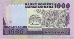 1000 Francs - 200 Ariary MADAGASCAR  1988 P.072b UNC-