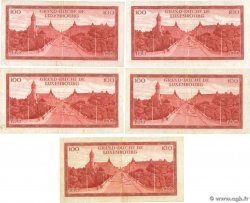 100 Francs Lot LUXEMBURGO  1970 P.56a BC+
