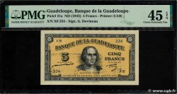 5 Francs GUADELOUPE  1944 P.21a