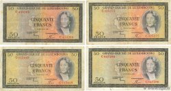 50 Francs Lot LUSSEMBURGO  1961 P.51a q.MB